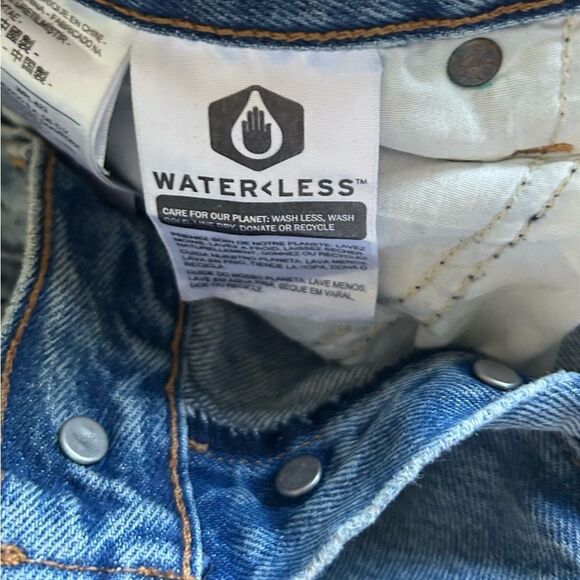 Levi’s Premium Wedgie Raw Hem Button Fly High Rise Straight Leg Jeans Size 27 - Picture 8 of 14